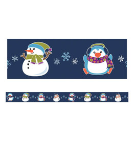 Carson-Dellosa STRAIGHT BORDERS - WINTER FUN - 3"X36'