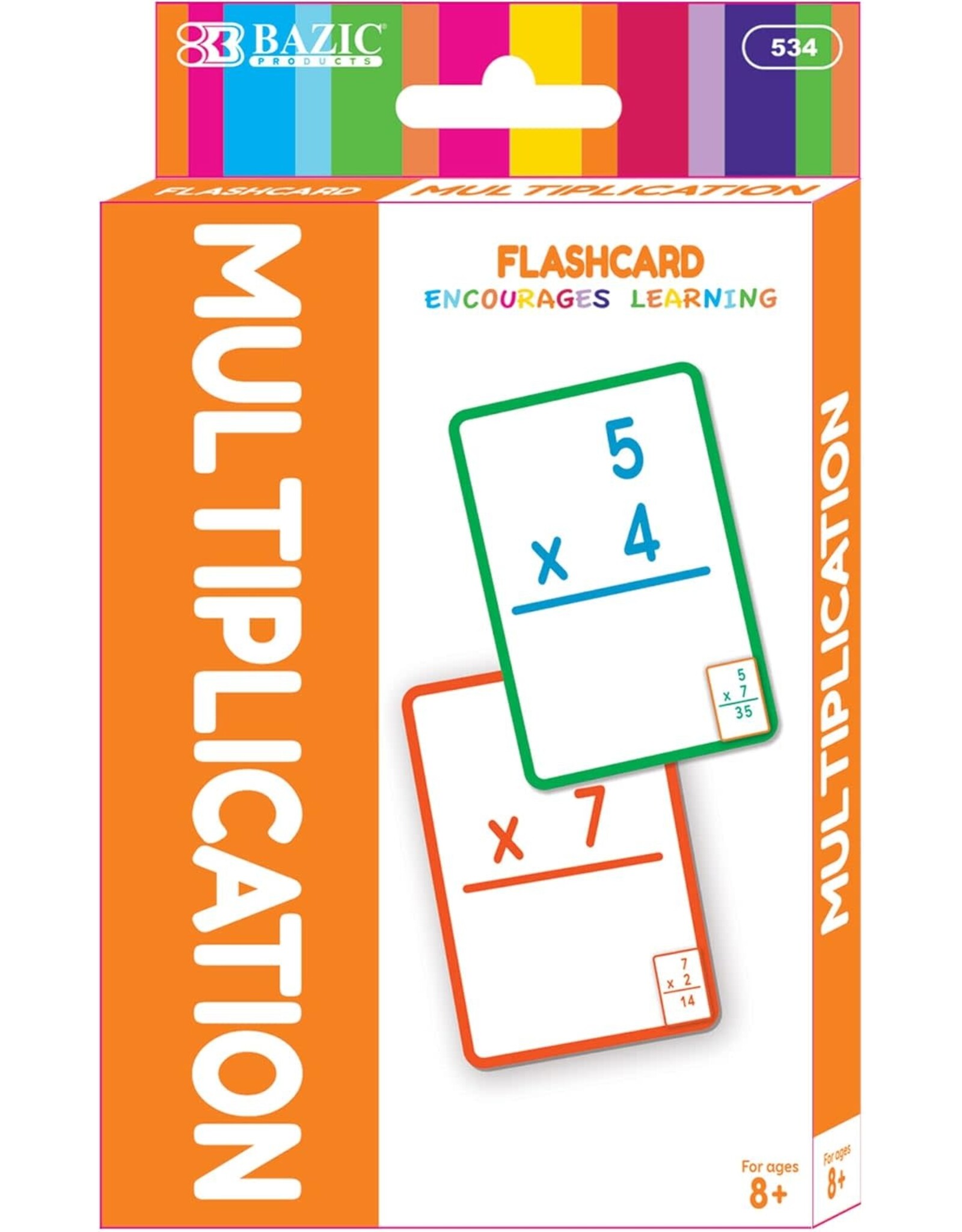 MULTIPLACATION FLASH CARDS - 36 CARDS