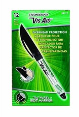 TICONDEROGA  VIS AID OVERHEAD PROJECTION MARKER-BLACK