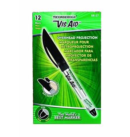 TICONDEROGA  VIS AID OVERHEAD PROJECTION MARKER-BLACK