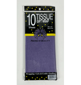 TISSUE PAPER: 20"x26" PURPLE 10 SHEETS