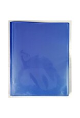 POLY FOLDER:  - 2 POCKET WITH VIEW  - BLUE
