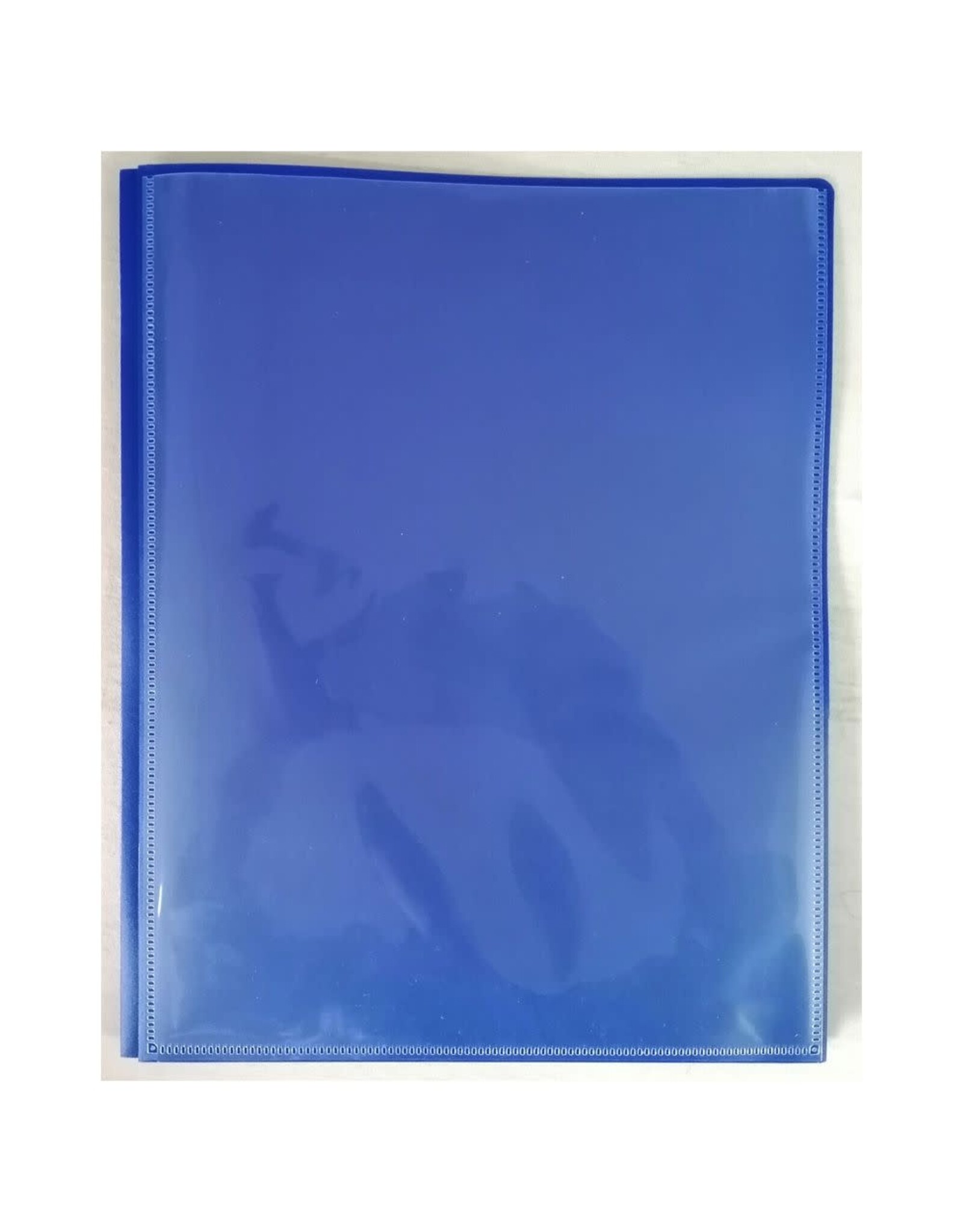 POLY FOLDER:  - 2 POCKET WITH VIEW  - BLUE