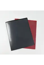 POLY FOLDER:  - 2 POCKET WITH VIEW  - BLACK