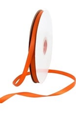 SATIN RIBBON: ORANGE 3/8"x 25 yrd
