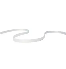 SATIN RIBBON   3/8"X 10 YARDS - WHITE