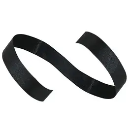 SATIN RIBBON  3/8"X 10 YARDS - BLACK