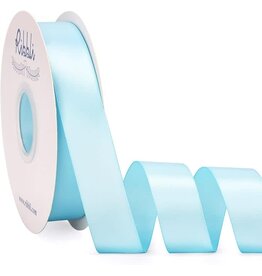 SATIN RIBBON LIGHT BLUE  1"X 10 YARDS
