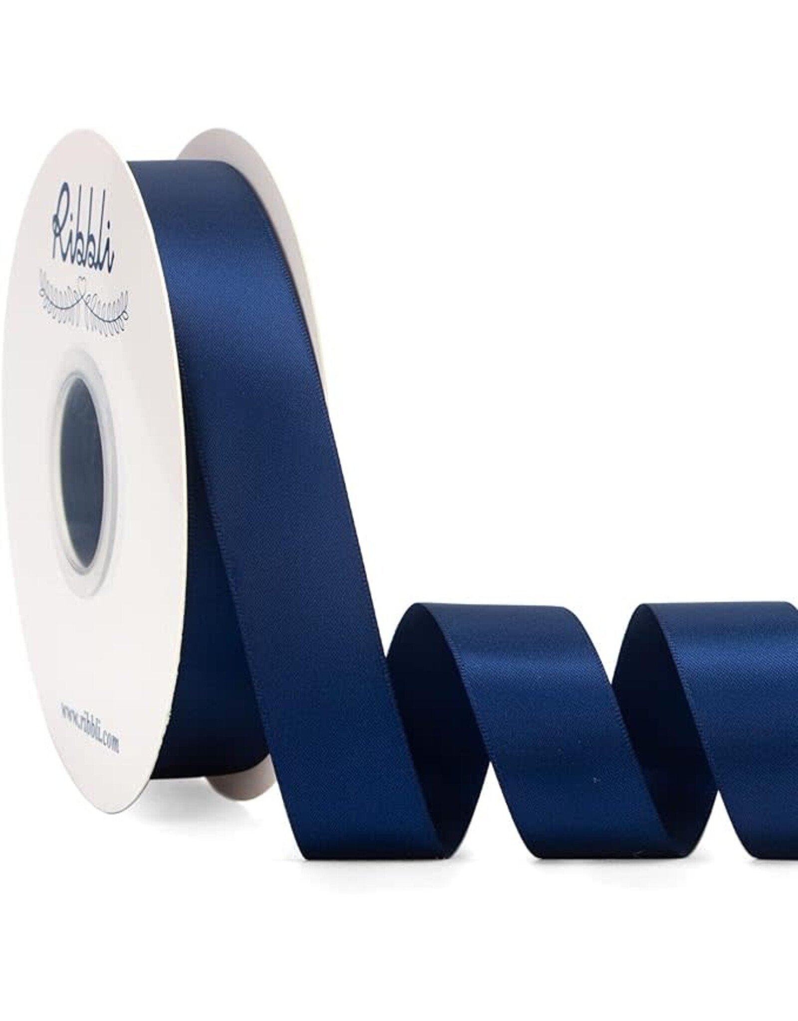 SATIN RIBBON NAVY BLUE  1"X 10 YARDS