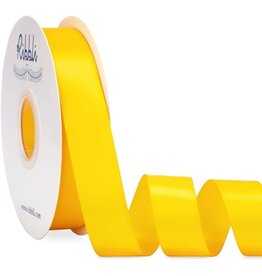 SATIN RIBBON YELLOW 1"X 10 YARDS