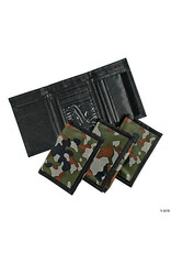 CAMOUFLAGE VELCRO WALLETS 12 PACK
