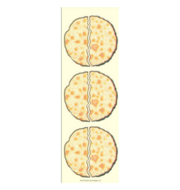 incento magic STICKERS - YACHATZ BROCKEN MATZAH 2.5''  18 STICKERS