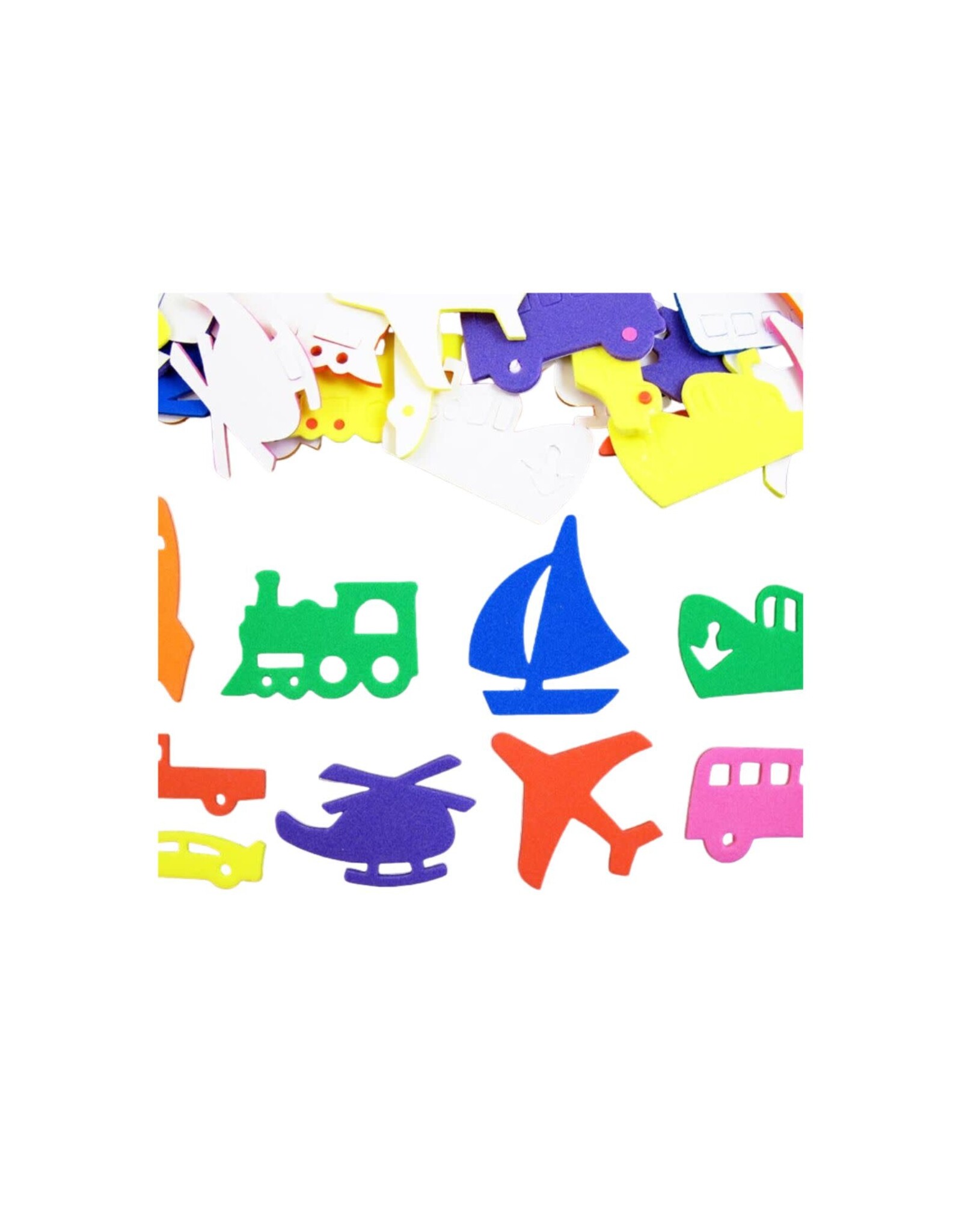 FOAM STICKER - VEHICLES - 36 PACK