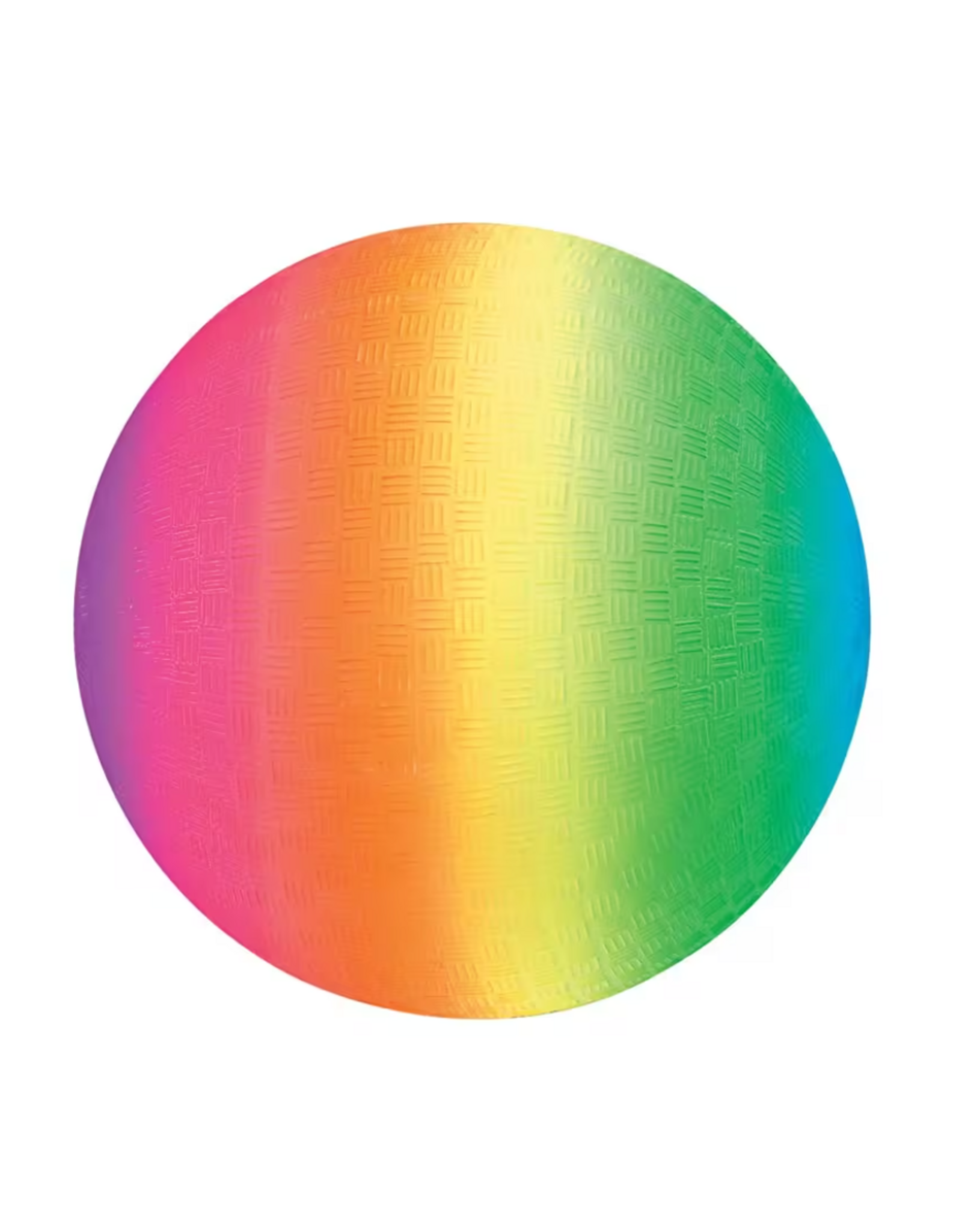 BRIGHT RAINBOW PLAYGROUND RUBBER BALL 6.5"