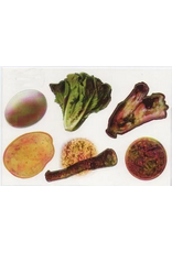 CUT OUTS: SEDER PLATE SIMANIM WITH GOLD EDGE 20 SETS