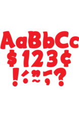 FUN FONT READY LETTERS: 4" RED COMBO