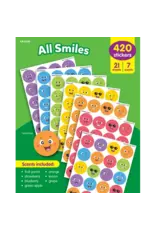 SCENTED STICKER ALL SMILE ASSORTED 21 SHEETS 420 STICKERS