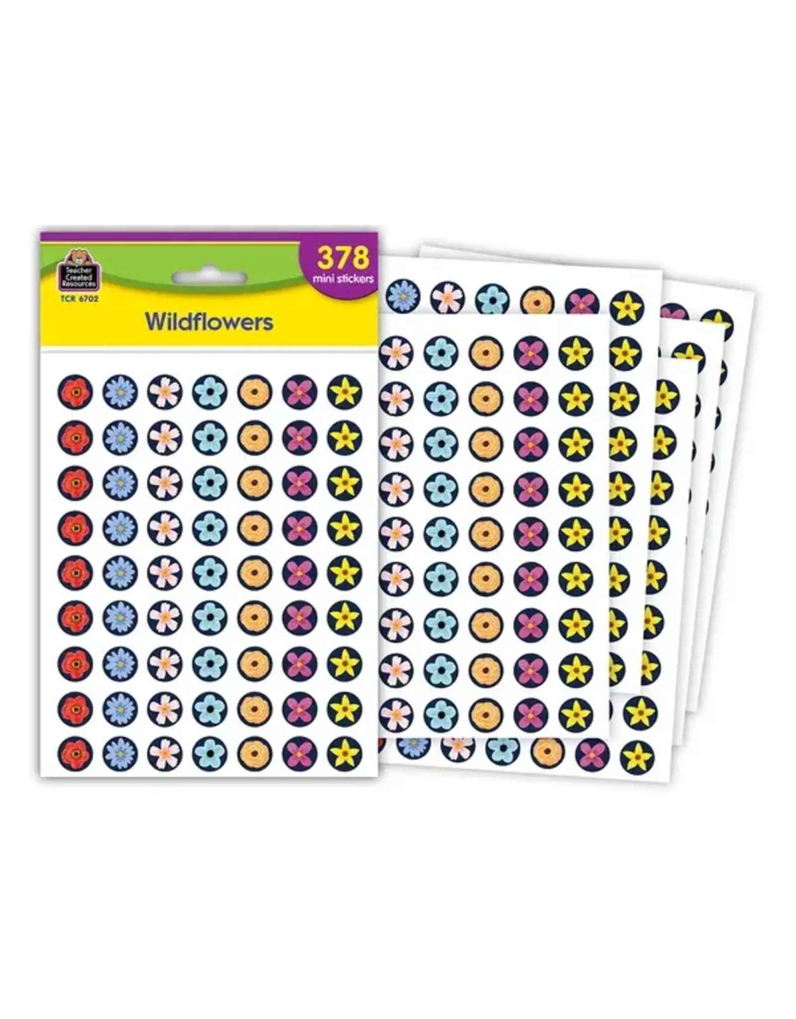 Teacher Created Resources STICKER: MINI WILD FLOWERS 378PC