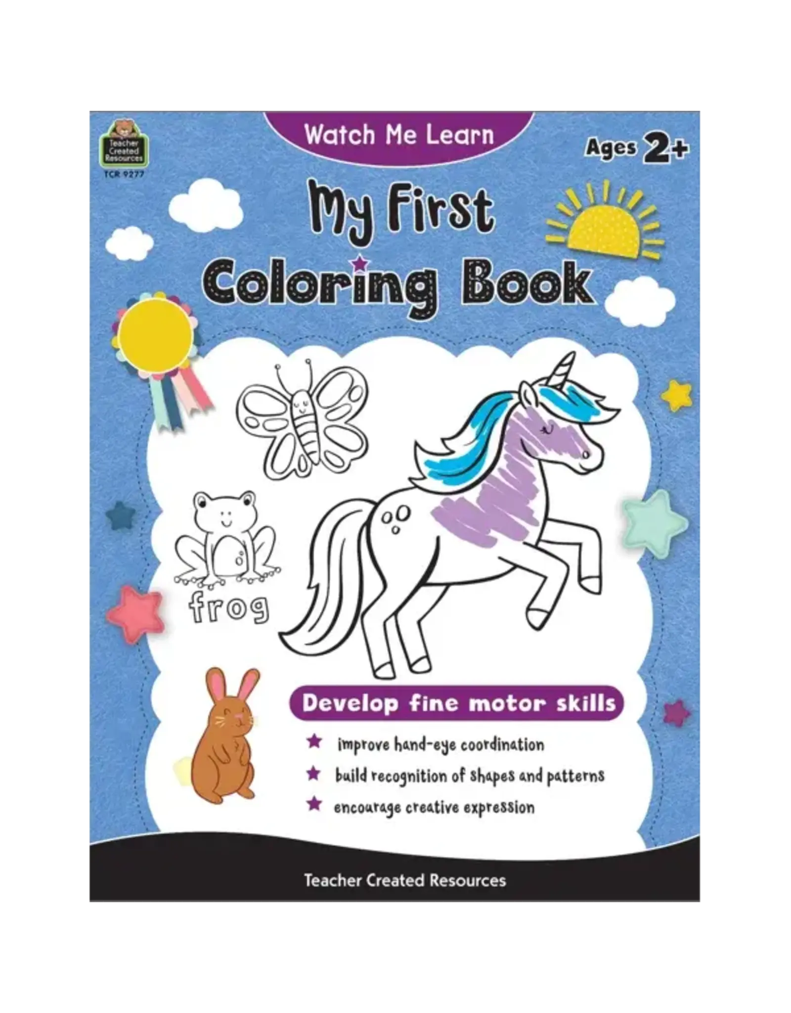 WATCH ME LEARN MY FIRST COLORING BOOK AGE 2+