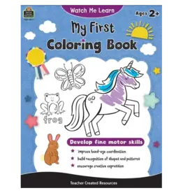 WATCH ME LEARN MY FIRST COLORING BOOK AGE 2+