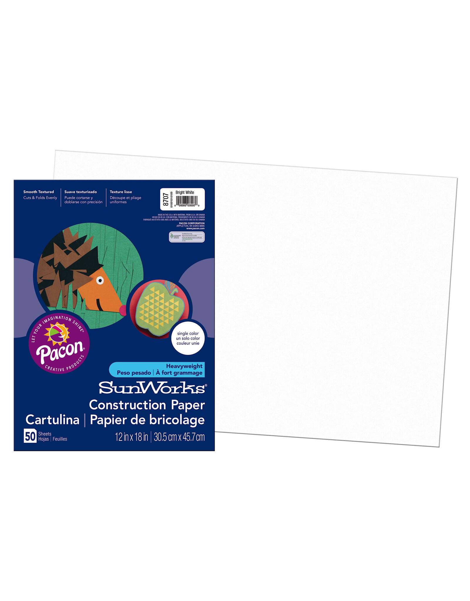 Pacon Medium Weight Construction Paper 12"x18" 50 Pack