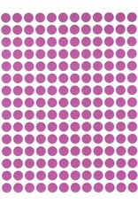 COLOR CODING STICKER: 1/4", ROUND  LIGHT PURPLE 32 SHEETS