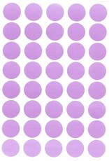 COLOR CODING DOT STICKER: LIGHT PURPLE  3/4" 32 SHEETS