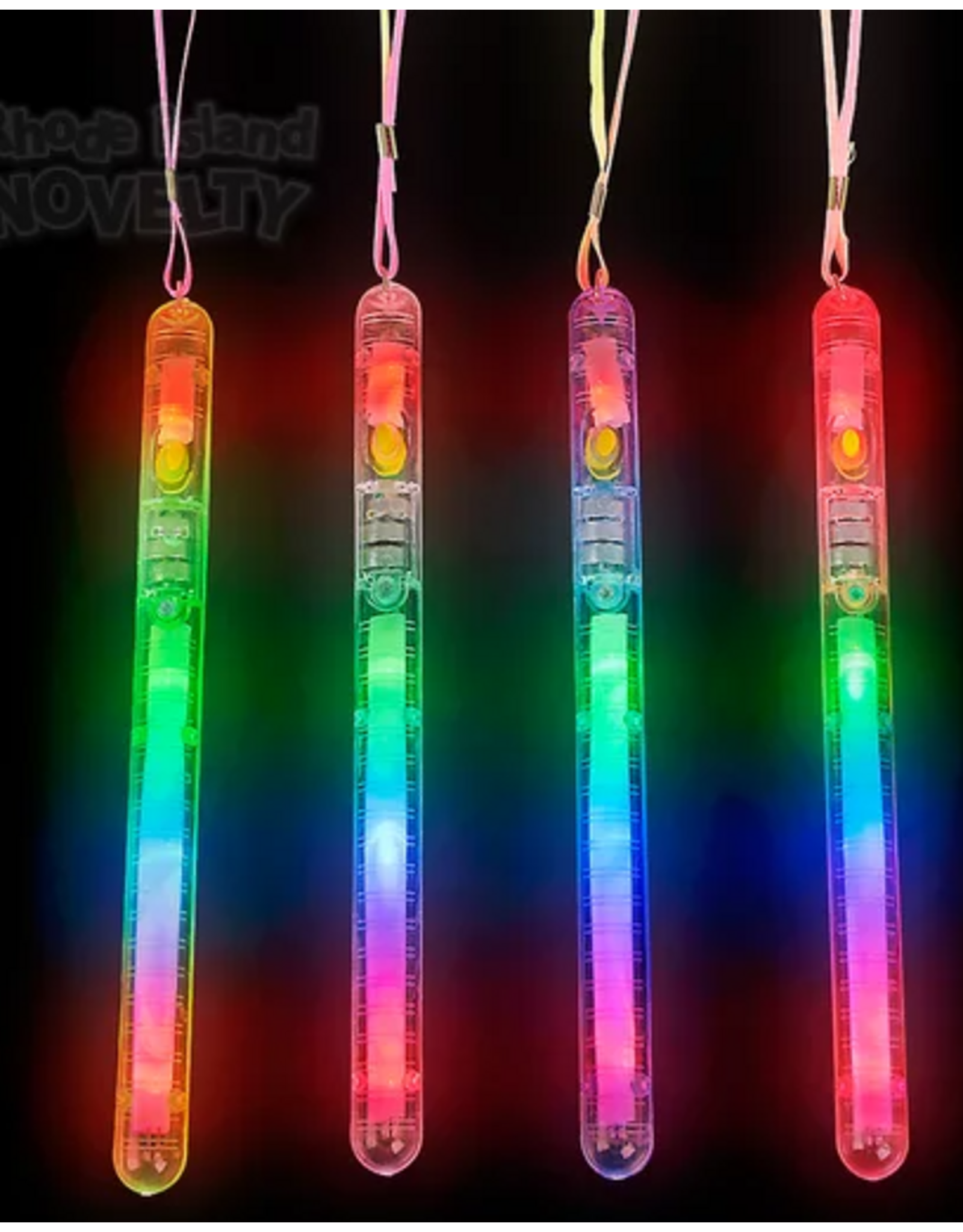 8" Pattern Blink Police Wand 12 Pack