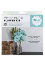 TISSUE FLOWER KIT MAKES 10 FLOWERS - TEAL BLUE