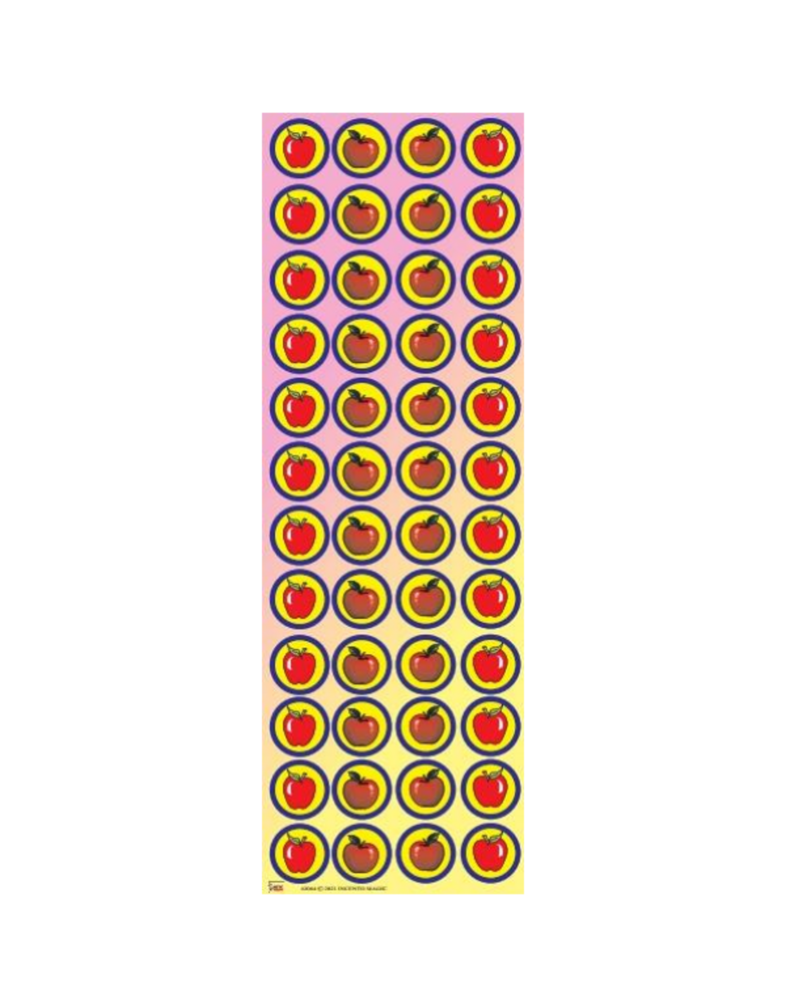 incento magic STICKERS -  JUMBO  DOTS -  APPLES - 6 SHEETS