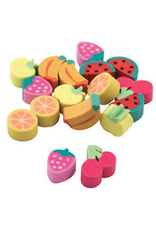 ERASERS: FRUIT ASSORTED Pckg/25pcs