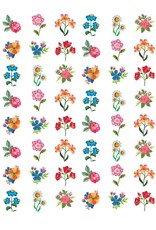 STICKERS: FLOWERS 5/8" -  288 STICKERS