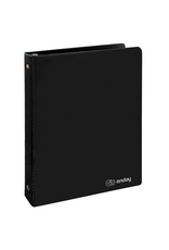 VIEW  BINDER: 1/2" O-RING WITH 2 POCKETS - BLACK