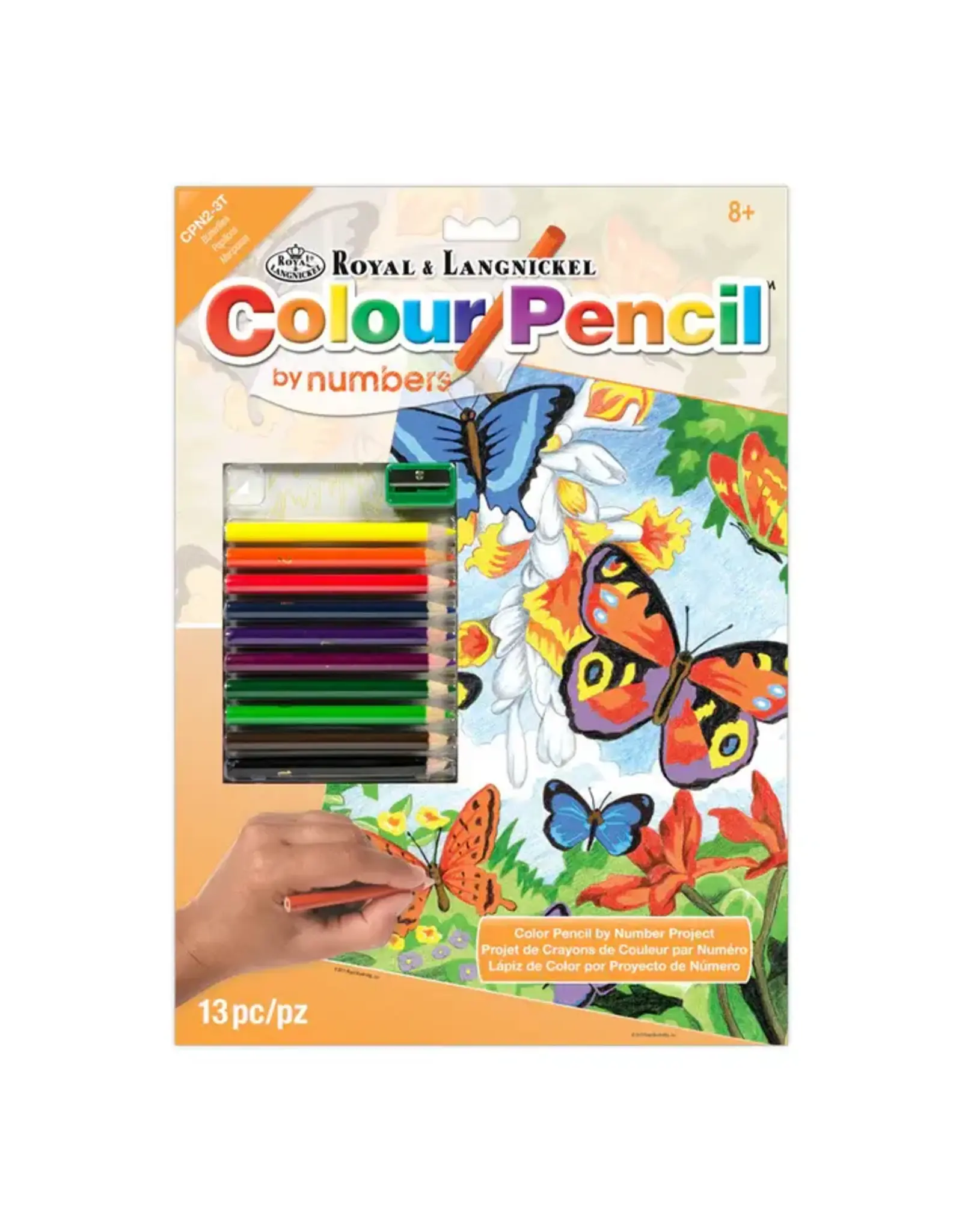 PENCIL BY NUMBER -  BUTTRFLIES 8.75" x 11.75"