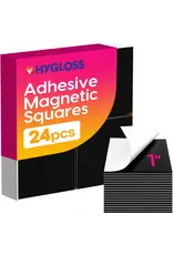 ADHESIVE MAGNET SQUARES 1" 24 PACK