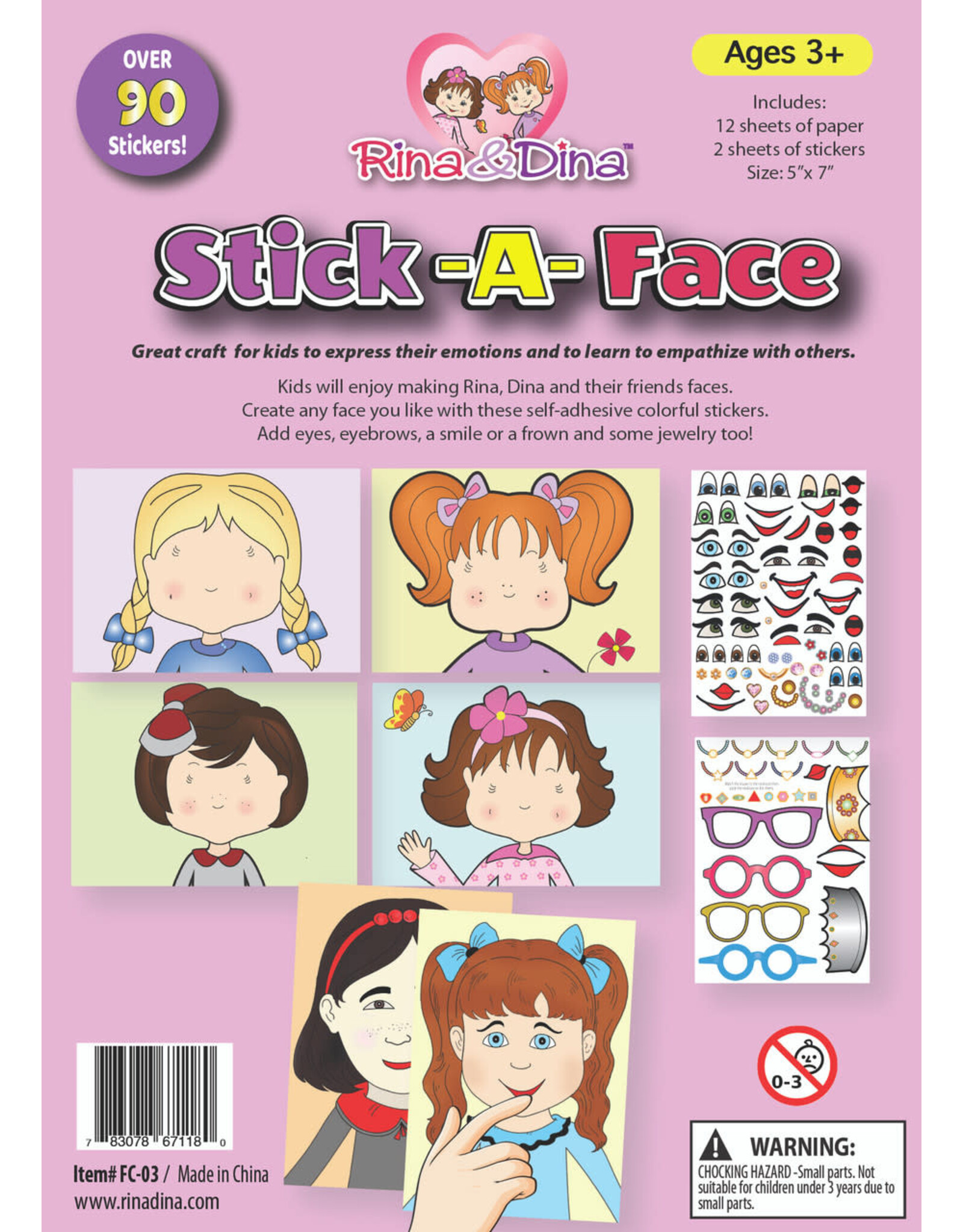 STICK A FACE RINA AND DINA AND FRIENDS
