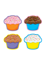 Trend Enterprises MINI CUT OUTS:  CUPCAKES ASSORTED 3" - 36 PACK