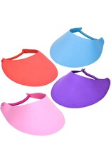 FOAM SUN VISOR WITH  COIL BAND -12 PACK