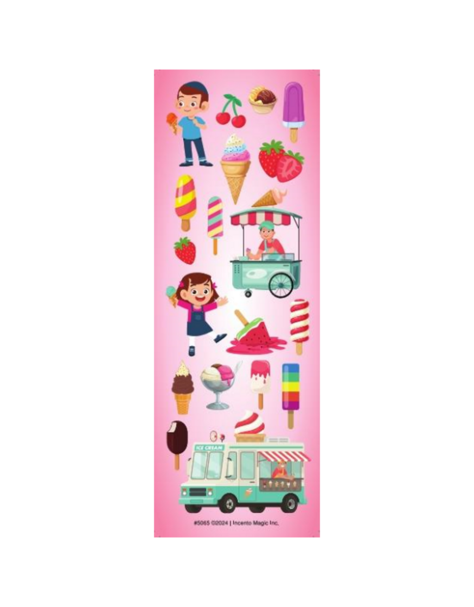STICKER SUMMER FUN DIE CUT 6 SHEETS
