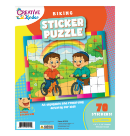 incento magic STICKER PUZZLE: BIKING 7.25"X9"