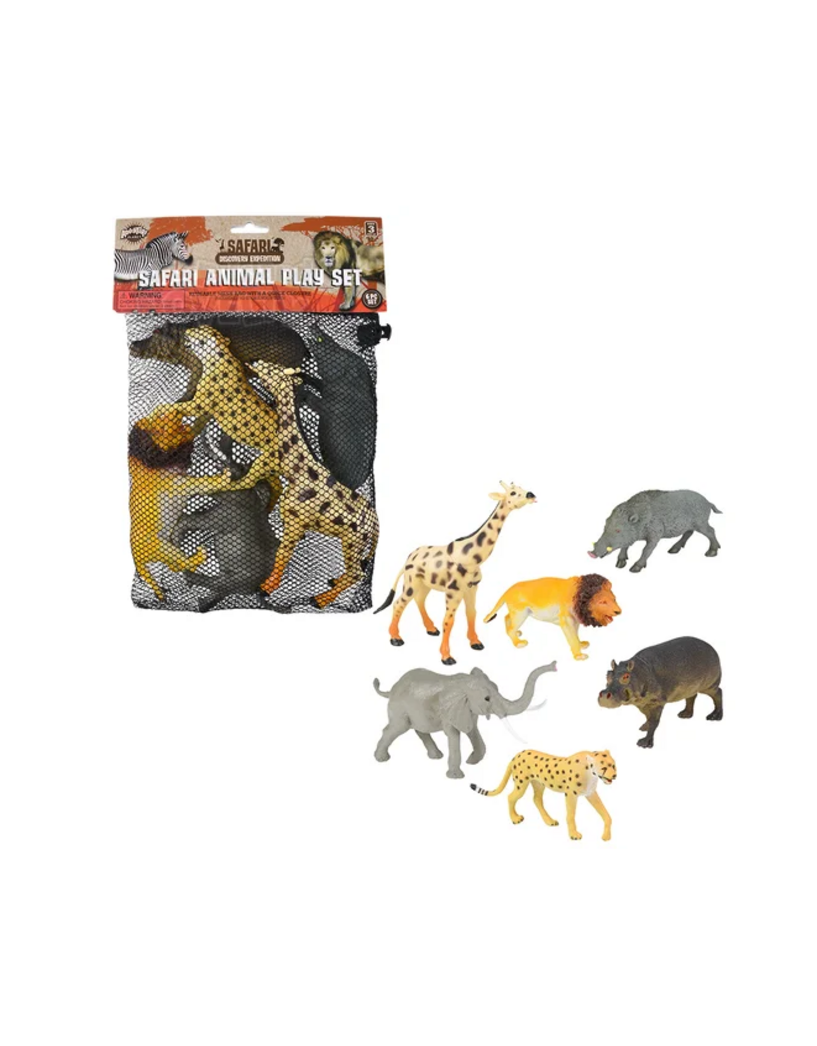 LARGE WILD ANIMALS   5"-8"   6 PACK