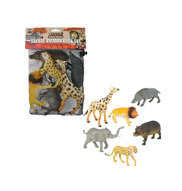LARGE WILD ANIMALS   5"-8"   6 PACK