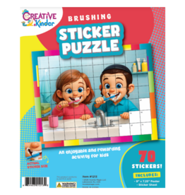 incento magic STICKER PUZZLE: BRUSHING TEETH  7.25"X9"