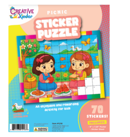 incento magic STICKER PUZZLE: PICNIC  7.25"X9"