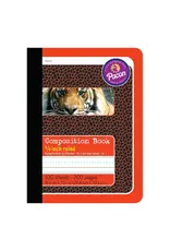 Gr. 1 Composition Book, 9-3/4 x 7-1/2 Inches, Hard Cover, Red , 100 Sheets