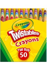 CRAYOLA TWISTABLE CRAYONS - 50 PACK