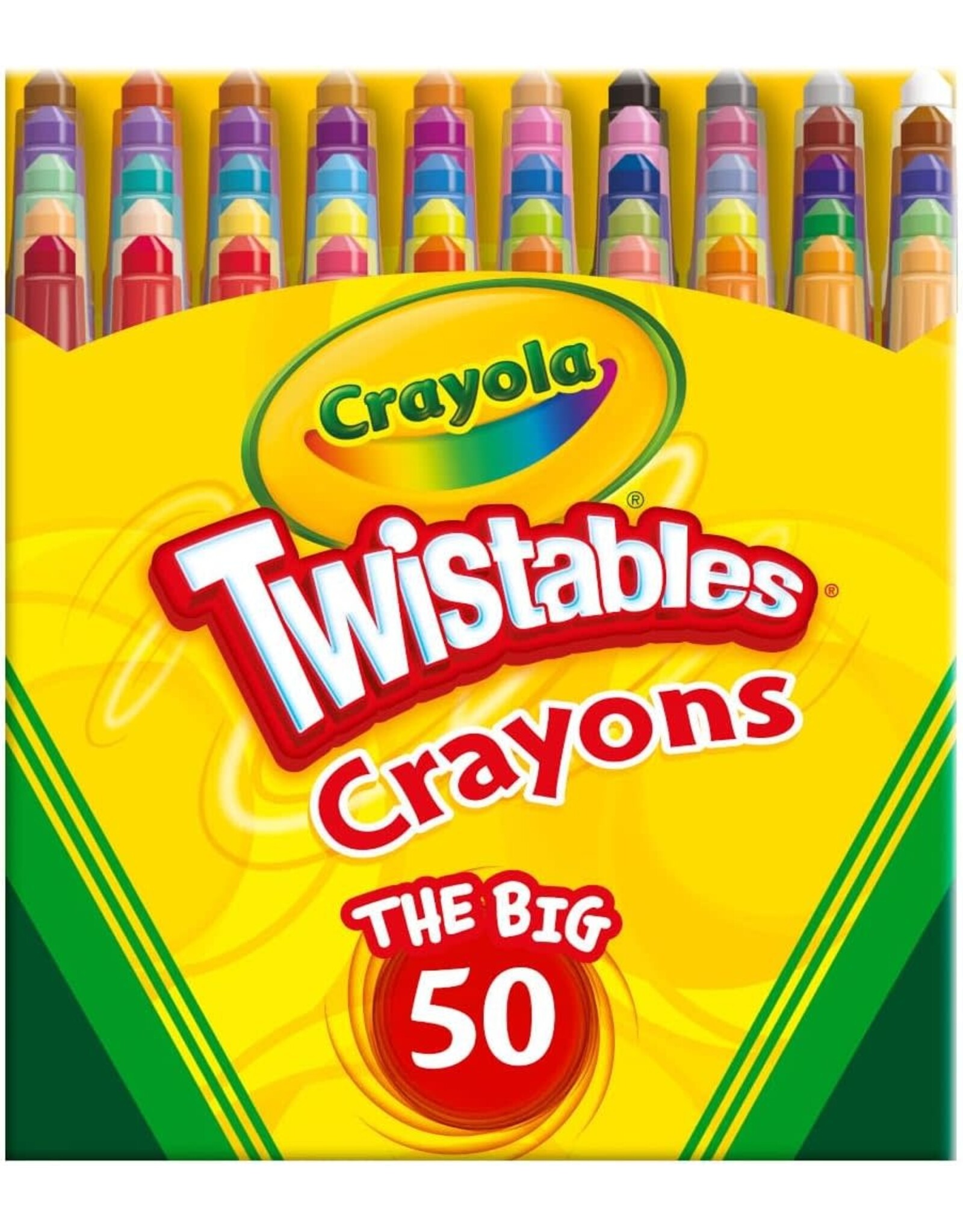 CRAYOLA TWISTABLE CRAYONS - 50 PACK