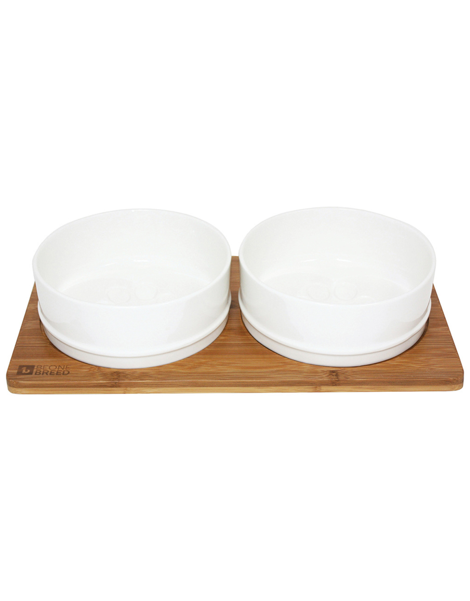 Be One Breed Bamboo & Ceramic Bowl With Paws