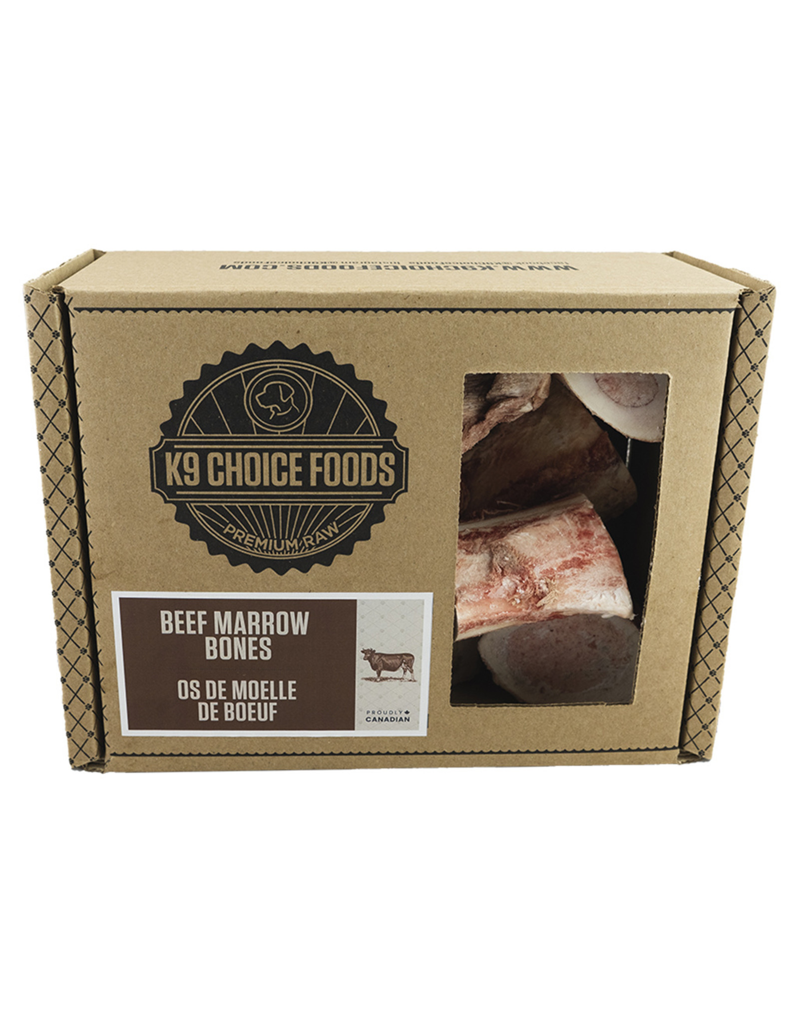 K9 Choice Frozen - Beef Marrow Bones 5-7" 1.36KG