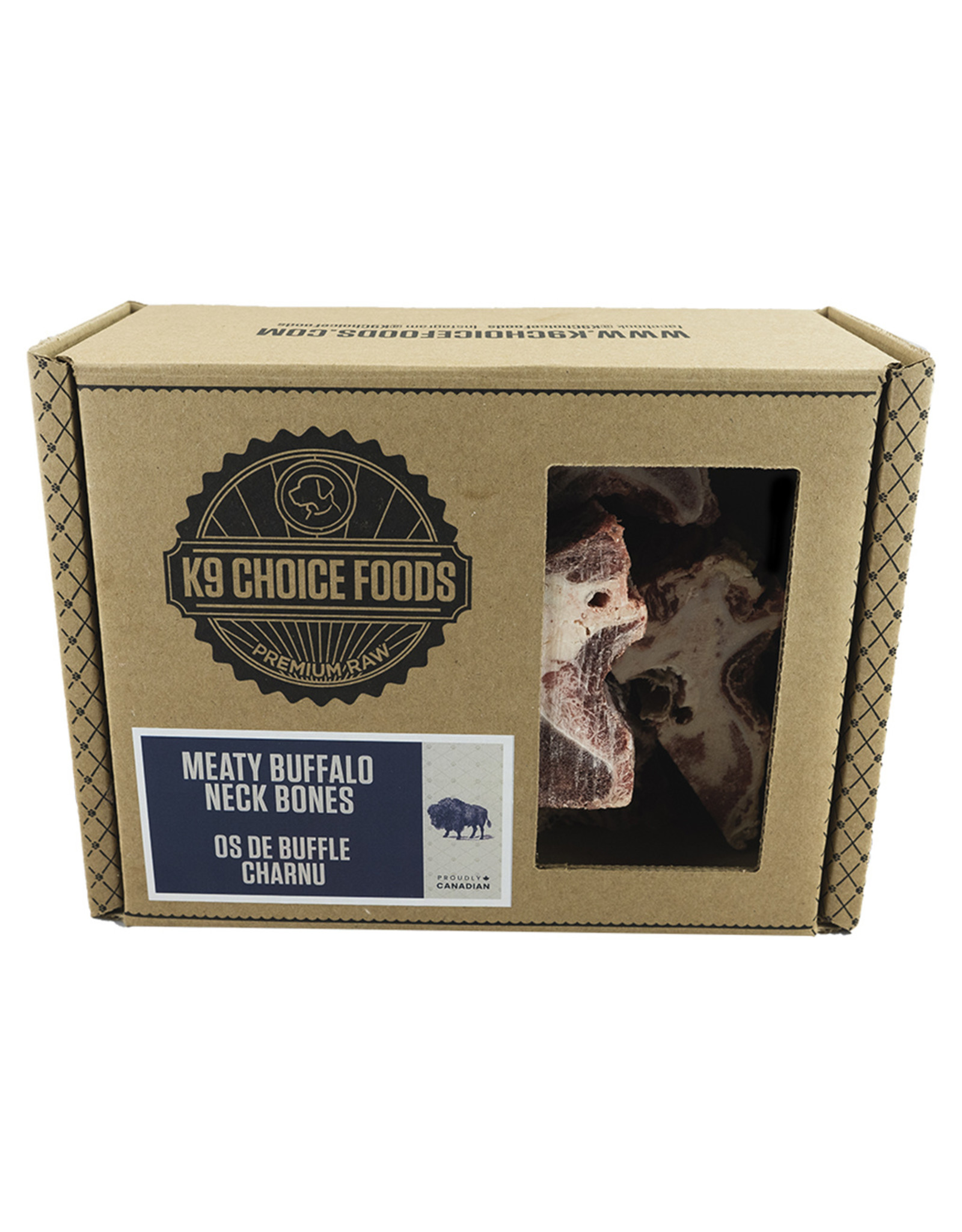 K9 Choice Frozen - Buffalo Neck Bones 1.36KG